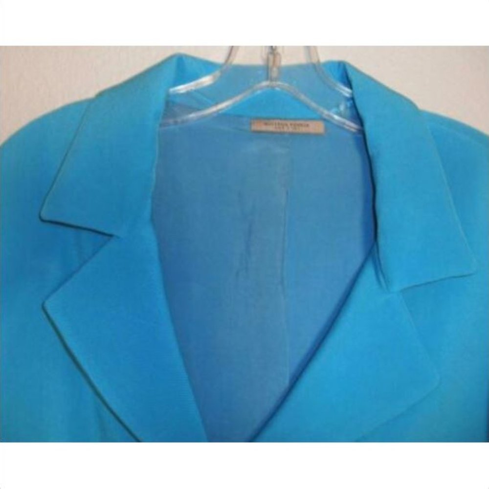 Bottega Veneta Women's Blue Blazer Jacket 44 - Picture 3 of 6